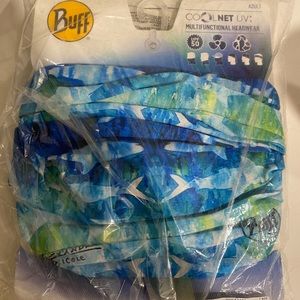 Buff sun protection neck gator blue